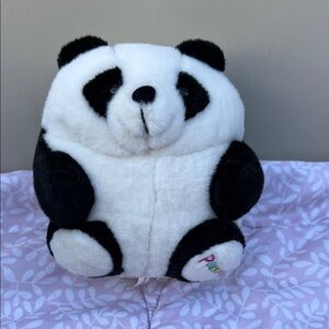 #50 Longbo plush Panda Stuffed Animal - Black and White